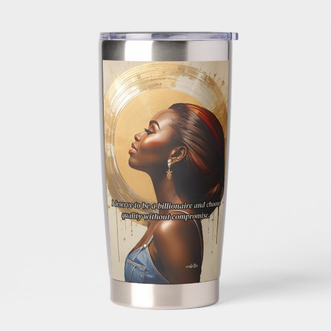 Gourde Isotherme (Elegant, Motivational, Luxury Style) (Gauche)