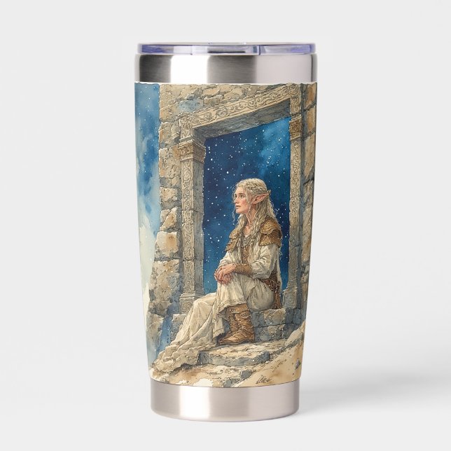 Gourde Isotherme Elf Ancient Ireland With Sky, Tumbler Water Bottle (Extérieur)