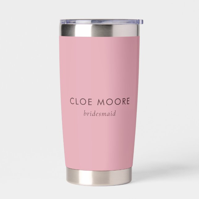 Gourde Isotherme Épouse rose pâle (Gauche)