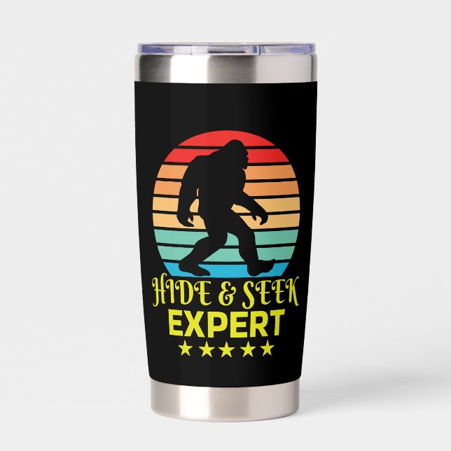 Gourde Isotherme Expert Bigfoot Cache-Cache Drôle (Extérieur)