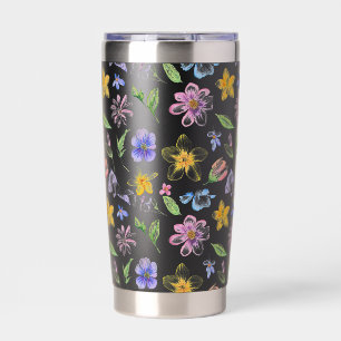 Gourde Isotherme Fleurs Floral Pattern Sublimation-95651