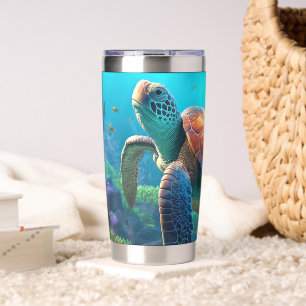 Gourde Isotherme Gobelet Isotherme avec Image de Tortue Attrayante