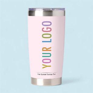 Gourde Isotherme Gobelet Isotherme Personnalisé Rose avec Logo d'En