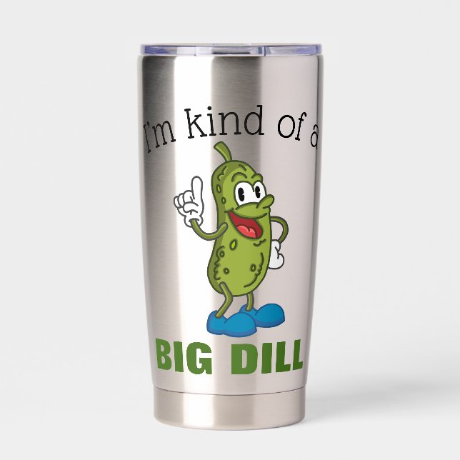 Gourde Isotherme Gros Dill Pickle Pun bouteille d'eau (Extérieur)