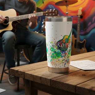 Gourde Isotherme Guitare et accords éclaboussent personnalisés