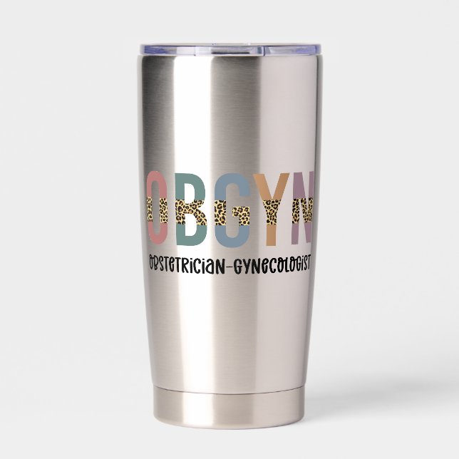 Gourde Isotherme Gynécologue obstétricien OBGYN personnalisé (Extérieur)