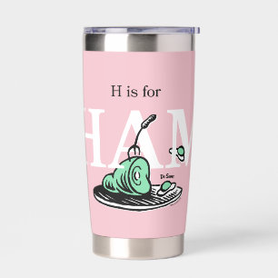 Gourde Isotherme "H pour JAMBON" Conception de l'alphabet