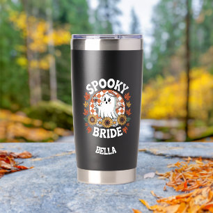 Gourde Isotherme Halloween éffrayant Ghost de mariée personnalisée