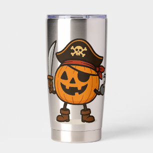 Gourde Isotherme Halloween pirate Jack-o-Lantern