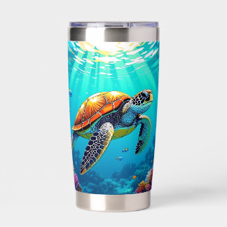 Gourde Isotherme Illustration de la tortue de mer