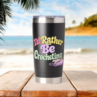 Gourde Isotherme Je préfère crocheter