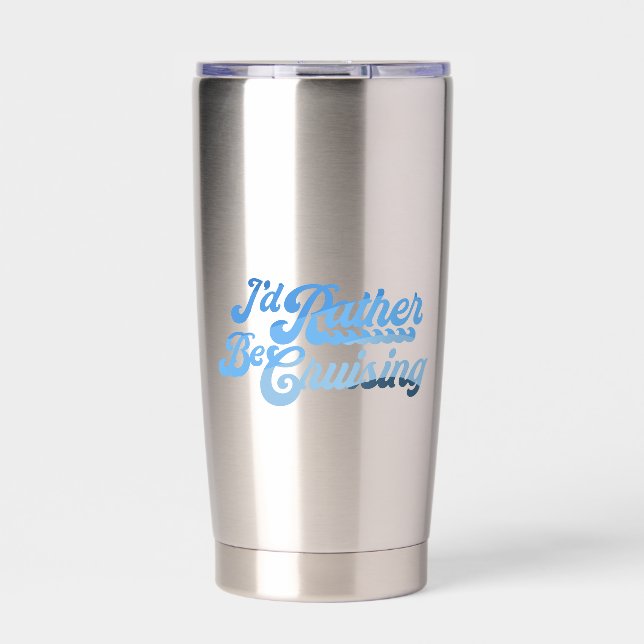 Gourde Isotherme Je préfère croiser (Extérieur)