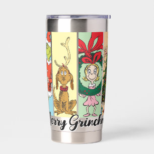 Gourde Isotherme Joyeux Grinchmas Collage de vacances