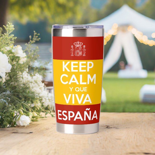 Gourde Isotherme Keep Calm y que viva España (Mariage (pivotée))