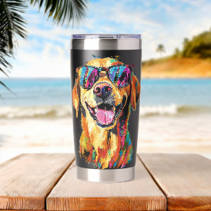 Gourde Isotherme Labrador Retriever Chien Animalerie Lunettes de so