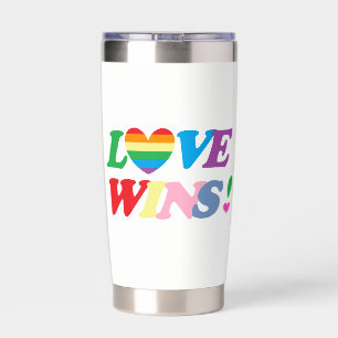 Gourde Isotherme L'amour arc-en-ciel gagne LGBT