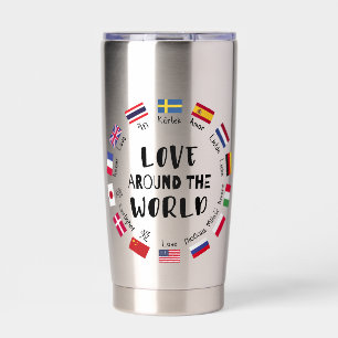 Gourde Isotherme L'amour autour des langues du monde