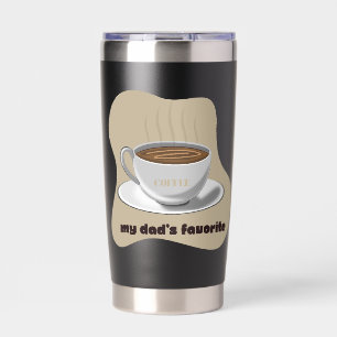 Gourde Isotherme Le café est le favori de mon père