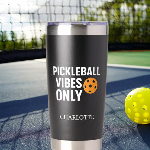 Gourde Isotherme Les vitres du joueur de Pickleball citent le nom