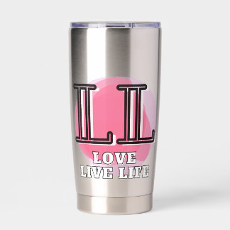Gourde Isotherme Love Live Life Quote