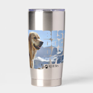 Gourde Isotherme Meilleur papa de chien personnalisé