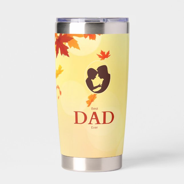 Gourde Isotherme Meilleur papa jamais (Extérieur)
