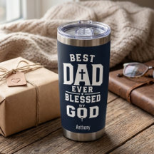 Meilleur Papa Jamais Béni par Dieu Personnalisé