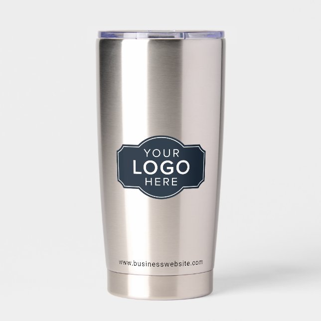 Gourde Isotherme Modern Business Logo and Website Custom (Extérieur)