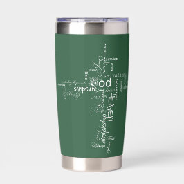 Gourde Isotherme Mots chrétiens croisés personnalisés