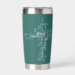 Gourde Isotherme Mots chrétiens croisés personnalisés