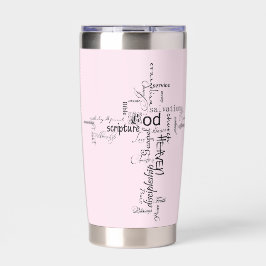 Gourde Isotherme Mots chrétiens croisés personnalisés