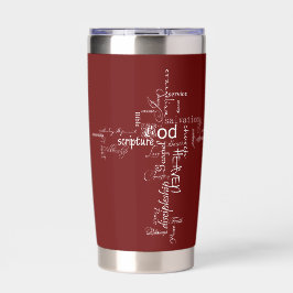 Gourde Isotherme Mots chrétiens croisés personnalisés