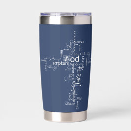 Gourde Isotherme Mots chrétiens croisés personnalisés