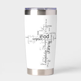 Gourde Isotherme Mots chrétiens croisés personnalisés