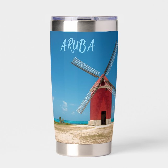 Gourde Isotherme moulin à vent d'Aruba (Extérieur)