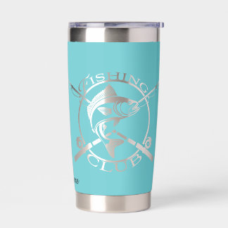 Gourde Isotherme Negitive space Bass fishing club logo, Custom area