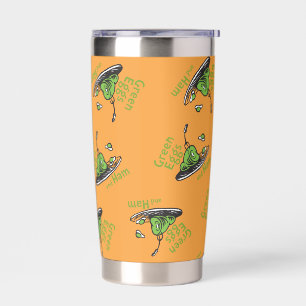 Gourde Isotherme Œufs verts et jambon sur le motif
