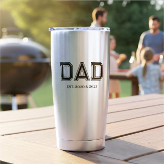Gourde Isotherme Papa a établi la typographie moderne Cadeau de nou
