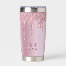 Parties scintillant Rose d'or Luxe  Monogramme