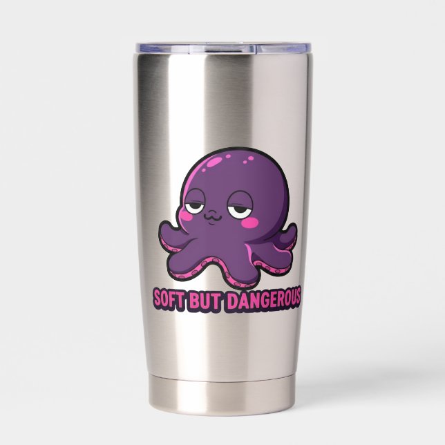 Gourde Isotherme Pieuvre drôle endormie  (Extérieur)