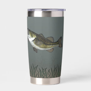 Gourde Isotherme Poisson de basse personnalisée sous l'eau