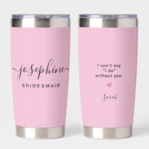 Gourde Isotherme Proposition de servante Élégante rose pâle Personn