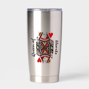 Gourde Isotherme Queen of Hearts Design Vin thermique Tumbler