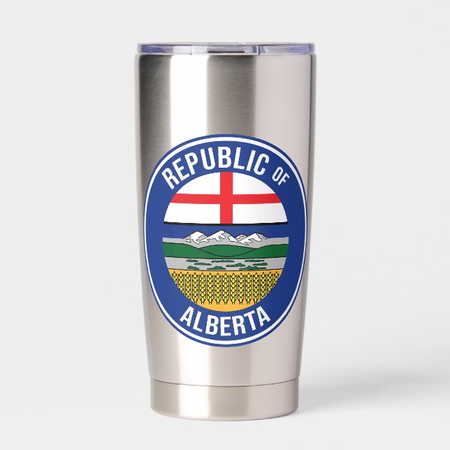 Gourde Isotherme République de l'Alberta WEXIT (Extérieur)