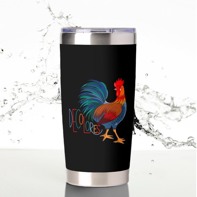 Gourde Isotherme Rooster coloré DeColores Cursillo (Créateur téléchargé)
