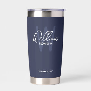 Gourde Isotherme Script Moderne Salons Personnalisés Tambour Isolé