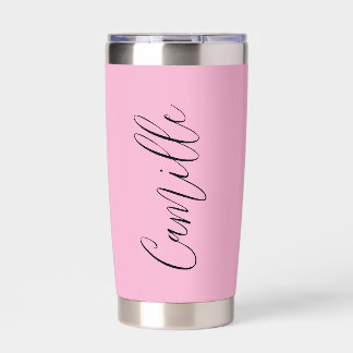 Gourde Isotherme Scripts à main personnalisés Nom Tumbler