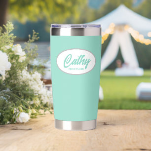 Gourde Isotherme Seafoam Stylisé Mariage Bridesmaid