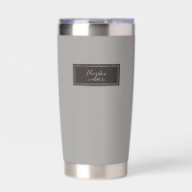 Sérieux Classique Minimal Simple Gris