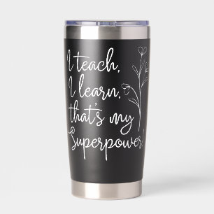 Gourde Isotherme Superpouvoir des Enseignants J'enseigne J'apprends
